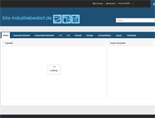 Tablet Screenshot of bhs-industriebedarf.de